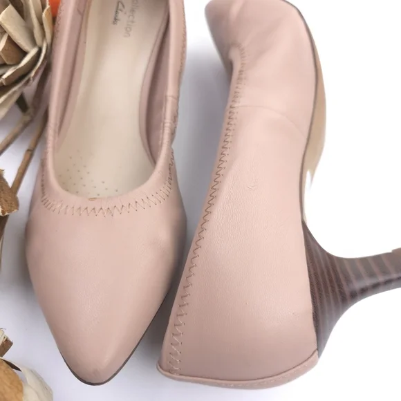 Clarks Blush Pink Women's Heels - Picture 4 of 9